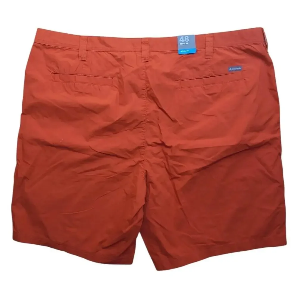 NWT Columbia PFG Fishing Shorts Size 48 Burnt Orange Outdoor Performance